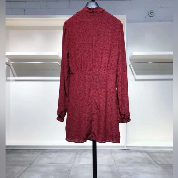 US 6/8 Saint Laurent Tie-Neck Silk Dress NWOT - Picture 13 of 14